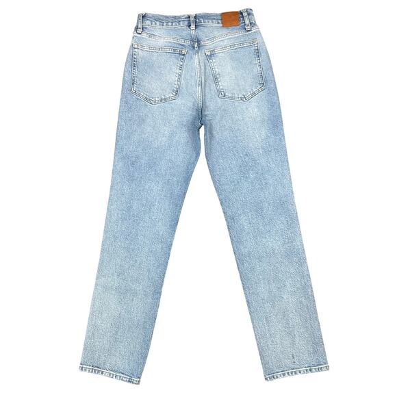 Anine Bing High Waisted Light-Wash Denim Straight Leg Jeans (Sz 27) - Picture 2 of 12